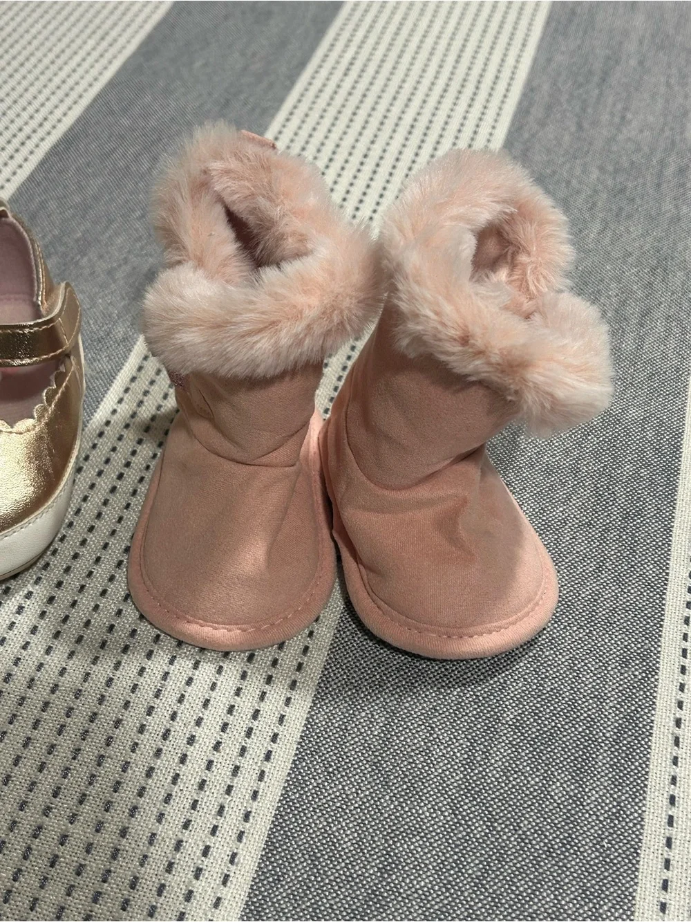 Assorted Bundle of Baby Pink and Gold Kids Shoes - 4-Pair Set